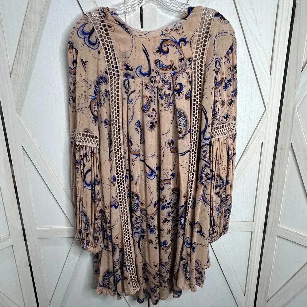 Free People Just the Two of Us Paisley Printed Tunic